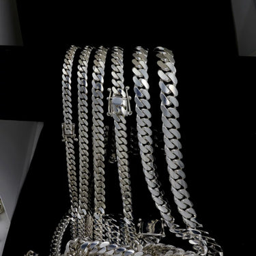 Buy 999 Real Silver Cuban Link Chain | Hand Made Men's Silver Chain Necklace